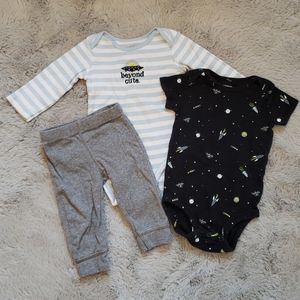 Carter's Beyond Cute 3 Piece Set - 6 Months